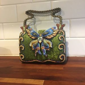VINTAGE Mary Frances butterfly bag